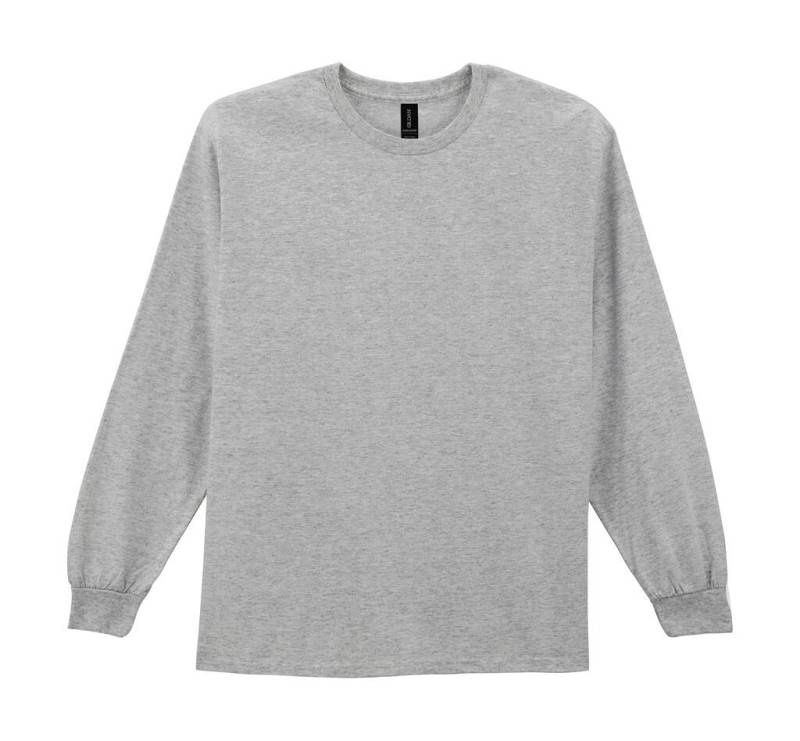 Ultra Cotton Erwachsenen-T-Shirt LS, Sportgrau – Gildan (1)