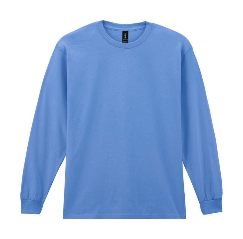 Ultra Cotton Erwachsenen-T-Shirt LS, Carolina Blue – Gildan (1)