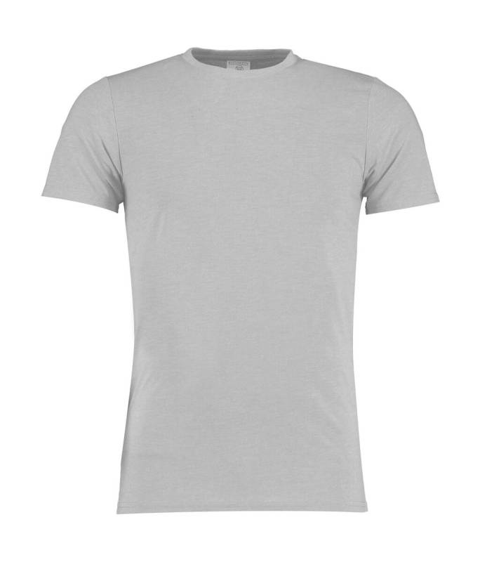 Modisches Superwash® 60º T-Shirt in modischer Passform, Hellgrau meliert – Kustom Kit (1)