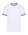 Ringer T, weiß/königsblau