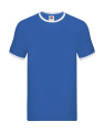 Ringer T, königsblau/weiß
