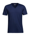 Modisches Herren-T-Shirt mit V-Ausschnitt, marineblau, Marine
