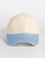 Contrast Peak Low Profile Vintage Cap, Natürliches/Vintage-Hellblau
