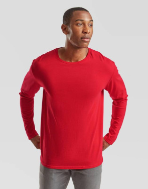 Kultiges 150 Classic Langarmshirt, rot – Fruit of the Loom (3)