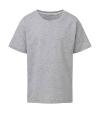 Signature Tagless Tee Kids, helles Oxfordgrau