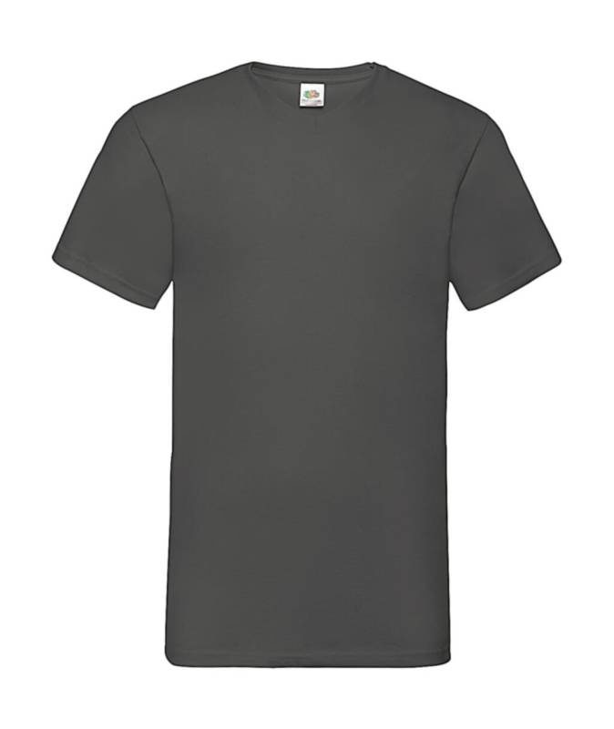 Valueweight V-Neck-T-Shirt, Hellgrau – Fruit of the Loom (1)