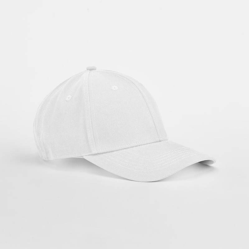 EarthAware® Clas. Bio-Baumwoll-6-Panel-Kappe, weiß – Beechfield (1)