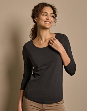Damen-Stretch-T-Shirt mit 3/4-Ärmeln, weiß – Tee Jays (2)