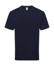 T-Shirt aus reiner Baumwolle, tiefes Marineblau