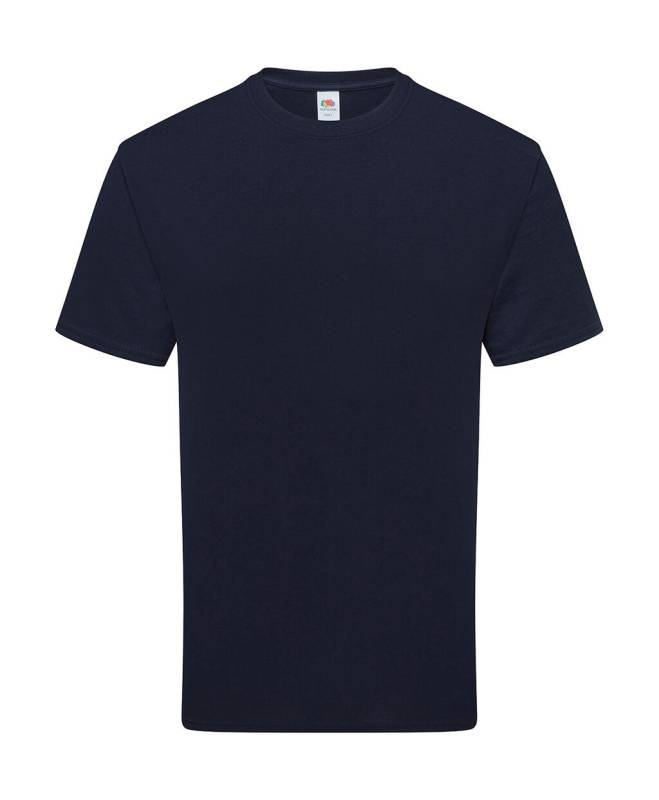 T-Shirt aus reiner Baumwolle, tiefes Marineblau – Fruit of the Loom (1)