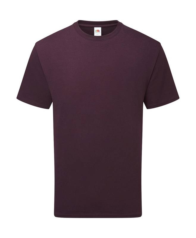 T-Shirt aus reiner Baumwolle, Dunkelviolett – Fruit of the Loom (1)