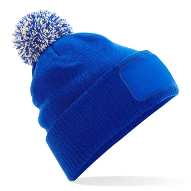 Snowstar® Patch Mütze, graumeliert/schwarz – Beechfield (4)