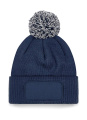 Snowstar® Patch Mütze, französisches Marineblau/hellgrau, Französischblau/Hellgrau