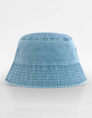 Vintage-Bucket-Hat für junge Träger, Vintage Hellblau
