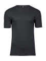 Herren Interlock-T-Shirt, dunkelgrau