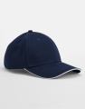 EarthAware® Clas. Org. Cotton 6 Panel Sandwich P., französisches Marineblau/weiß, Französischblau/Weiß