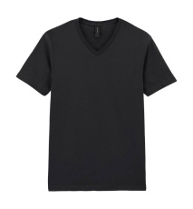 Softstyle T-Shirt für Erwachsene mit V-Ausschnitt, schwarz