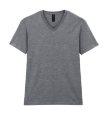 Softstyle T-Shirt für Erwachsene mit V-Ausschnitt, Sportgrau