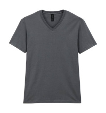 Softstyle T-Shirt für Erwachsene mit V-Ausschnitt, anthrazitgrau