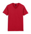 Softstyle T-Shirt für Erwachsene mit V-Ausschnitt, Kirschrot