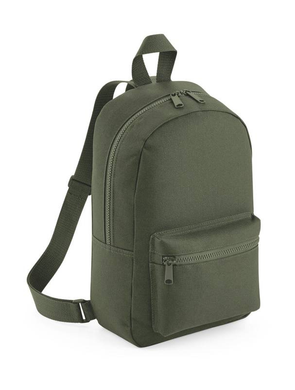 Mini-Rucksack für den Alltag, Olivgrün – Bagbase (1)