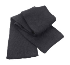 Klassischer, schwerer Strickschal, anthrazitgrau