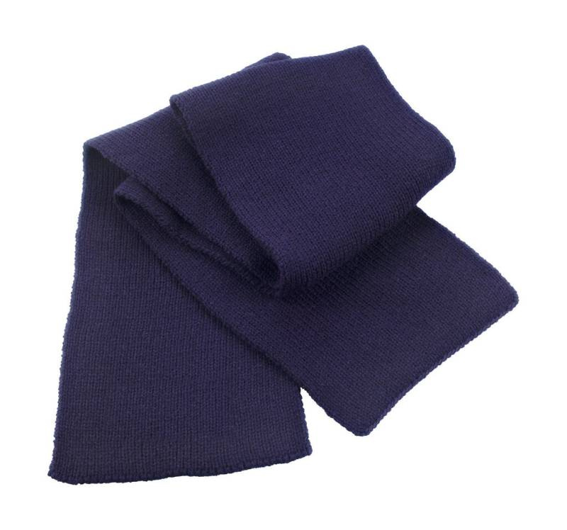 Klassischer, schwerer Strickschal, marineblau – Result Winter Essentials (1)