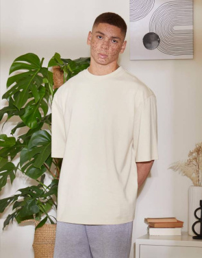 Oversize-T-Shirt mit langen Ärmeln, weiß – Build Your Brand (2)