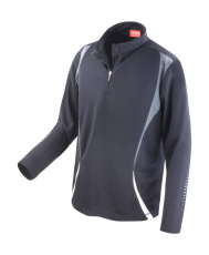 Spiro Trial Training Top, schwarz/grau/weiß