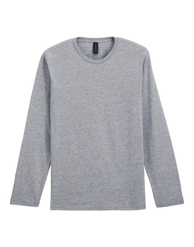 Softstyle Langarm-T-Shirt für Erwachsene, Sportgrau – Gildan (1)
