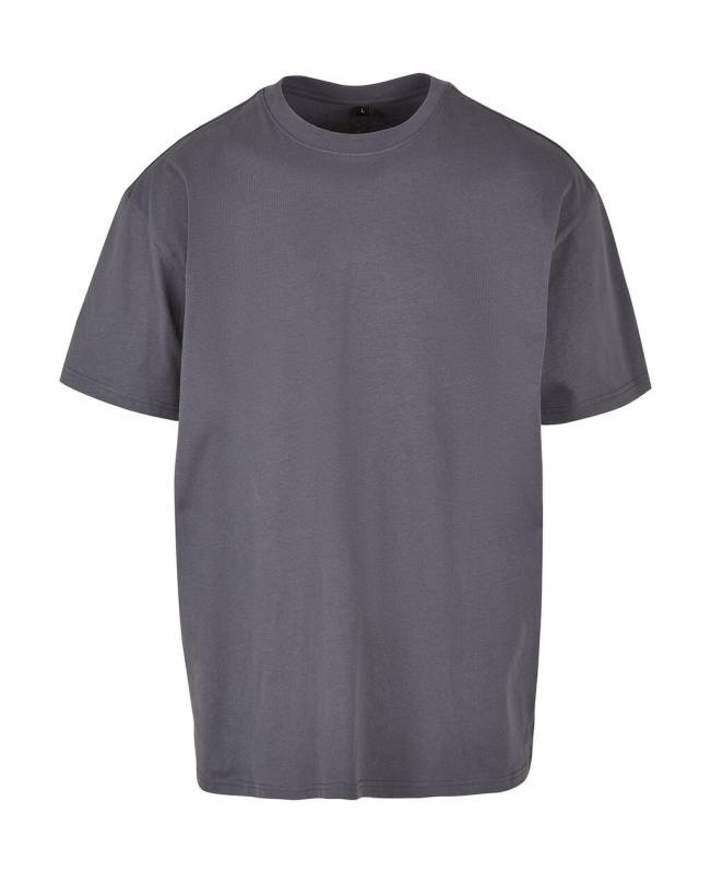 Schweres Oversize-T-Shirt, dunkelgrau – Build Your Brand (1)