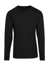 Langarmshirt mit Bündchen, schwarz