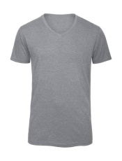 V Triblend/Herren-T-Shirt, Hellgrau meliert