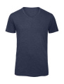 V Triblend/Herren-T-Shirt, marineblau meliert, Heather Navy