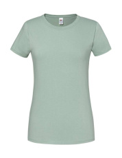 Damen Iconic 195 Ringspun Premium T-Shirt, Salbei