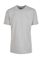 T-Shirt mit Rundhalsausschnitt, graumeliert, Heidegrau