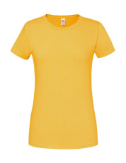 Damen Iconic 195 Ringspun Premium T-Shirt, Sonnenblume