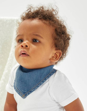 Baby Rocks Denim-Bandana-Lätzchen, Denimblau – Babybugz (2)