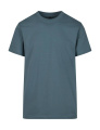 T-Shirt mit Rundhalsausschnitt, Staubiges Blau