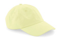 Low Profile 6 Panel Dad Cap, Pastellgelb