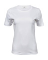 Damen-Interlock-T-Shirt, weiß