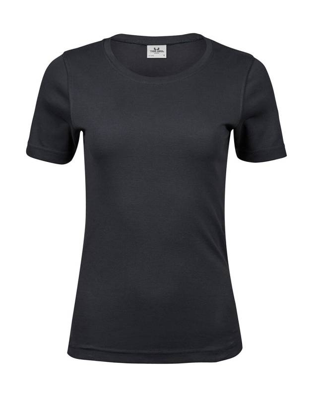 Damen-Interlock-T-Shirt, dunkelgrau – Tee Jays (1)