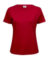 Damen-Interlock-T-Shirt, rot