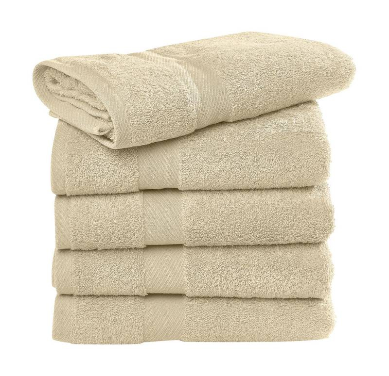 Seine Gästehandtuch LUXE, sandfarben – SG Accessories - TOWELS (1)
