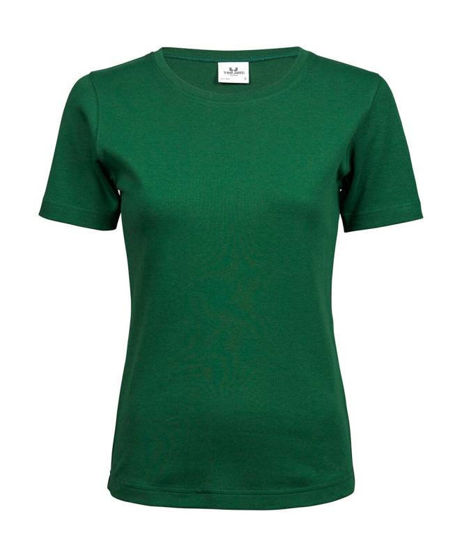 Damen-Interlock-T-Shirt, waldgrün – Tee Jays (1)
