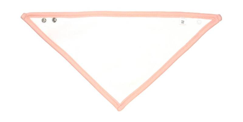 Bandana-Lätzchen, Weiß/Puderrosa – Babybugz (1)