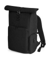 Q-Tech Charge Roll-Top Rucksack, schwarz