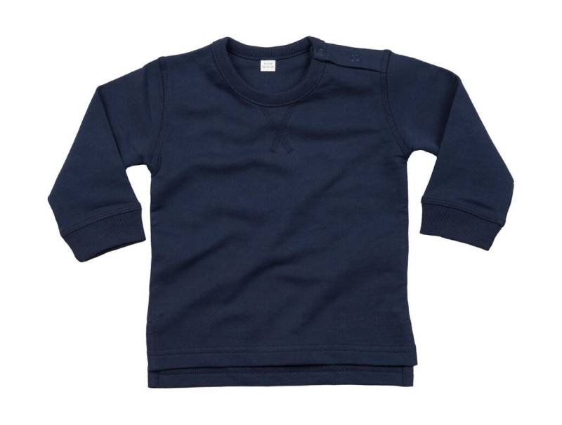 Baby-Sweatshirt, Marineblau – Babybugz (1)
