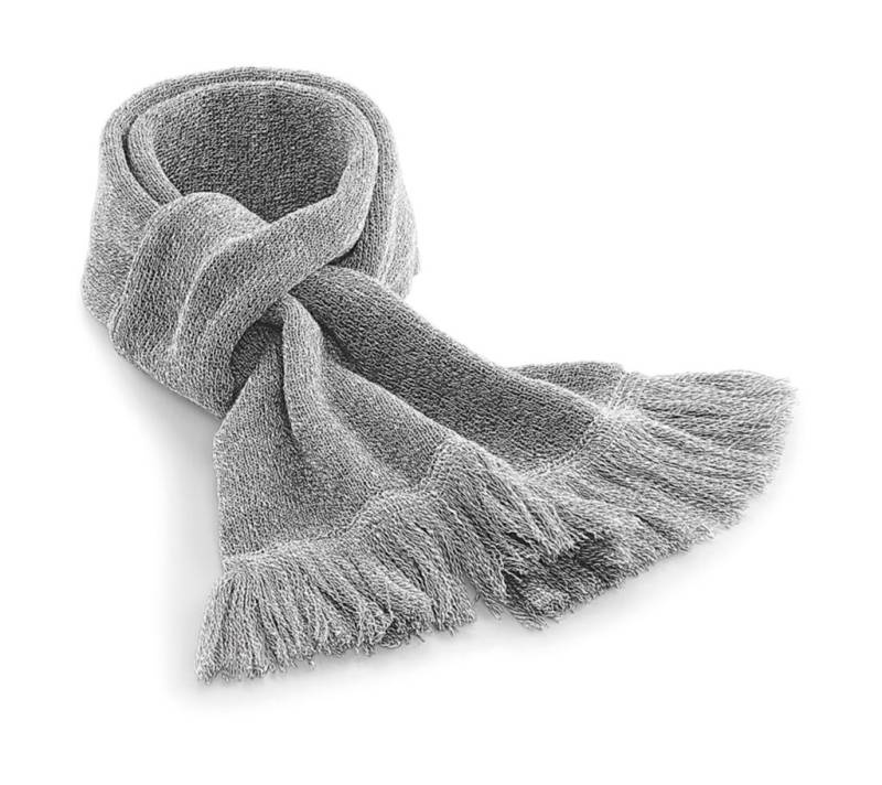 Klassischer Strickschal, graumeliert – Beechfield (1)
