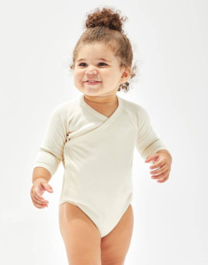 Baby-Langarm-Kimono-Body, weiß – Babybugz (2)